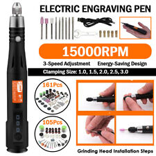 161Pcs Electric Micro Engraver Pen Engraving Tools Kit Mini DIY Metal Glass Wood