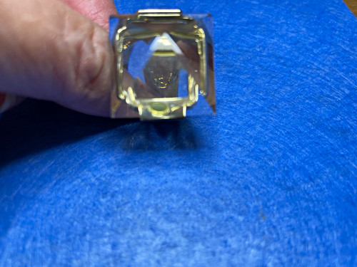 Gold tone cocktail ring - gold,
