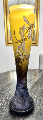 Galle signed vintage raised - signed,,