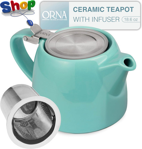 Orna ceramic teapot - ceramic, with