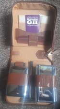VINTAGE TWO-TIX LEATHER Grooming wash shaving kit