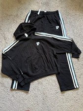 NWT PINK by VICTORIA'S SECRET 2-PC IVY FLEECE SET LOGO HOODIE SWEATPANTS  - XL