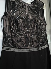 PROM Black Sequin Lipsy Dress