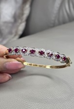 Ruby And Diamond Bangle