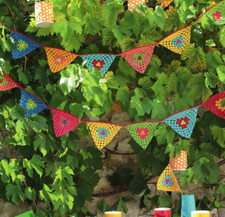 Crochet pattern copy 0093.   Decorative item- bunting