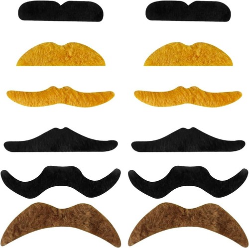 Fake moustache s stick - fake,