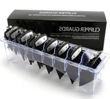 Professional 10-Piece Metal Clipper Guards & Caddy - Fits Magic Senior For Wahl