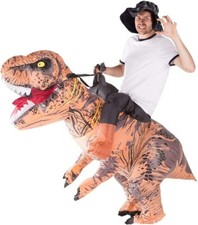Bodysocks® Inflatable Deluxe Dinosaur Riding Costume (Adult) - ride on.