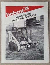 Bobcat Agricultural Forks and Grapples Brochure c.1984