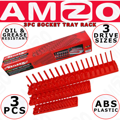 3pc red socket - red,