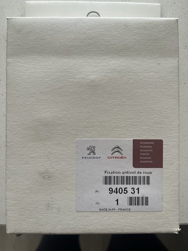 Peugeot genuine locking - peugeot, wheel