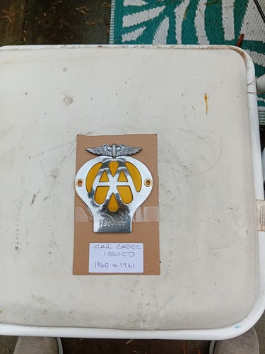 Vintage car badge a dome - car,