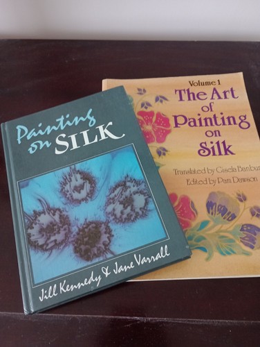 Books silk painting - silk,
