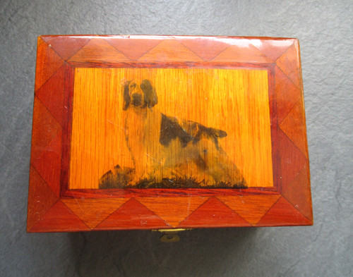 Vintage wooden marquetry style - wooden,