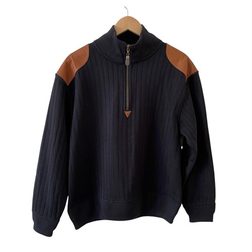 Orvis half zip wool knit - half,