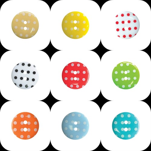 Polka dot round - dot,