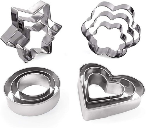 Silver cookie cutter - cutter, for