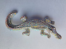 Butler & Wilson Brooch Large Crocodile Vintage Stamped Boxed
