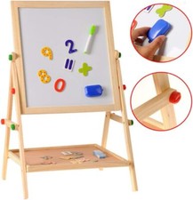 Girls & Boys Double Side Blackboard and Whiteboard Drawing Board Easel for kids
