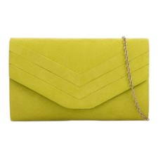 Ladies Suede Envelope Clutch