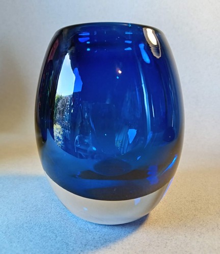 Whitefriars ovoid glass vase - glass, ~