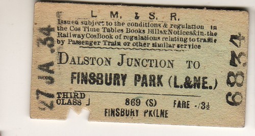 Railway ticket lmst - ticket,