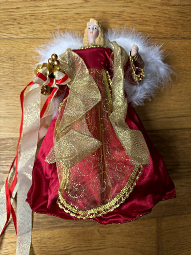 Vintage red angel tree - vintage,