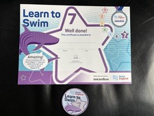 Swim England -  Learn to Swim - Stage 7 Award and badge