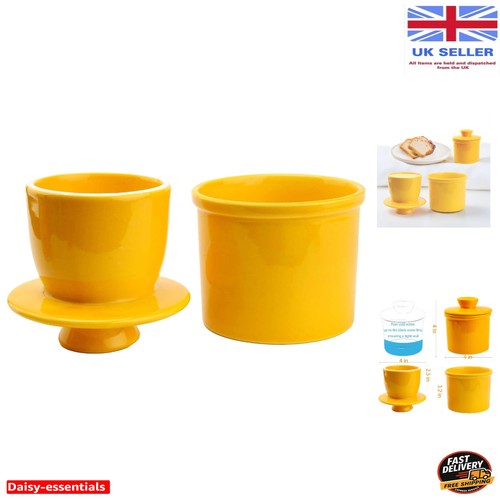 Elegant lemon yellow - yellow, ceramic