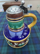 Wedgwood Majolica Pewter Lidded Flagon