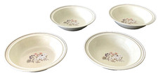 Royal Doulton Lambethware BREDON HILL (LS1045) Set of 4 Rimmed 7 3/4” Soup Bowls