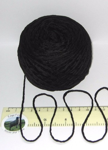 100g balls black chunky - 100g,