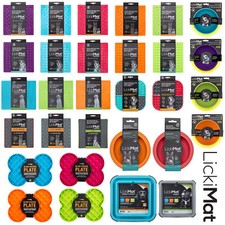 Dog Lick Mat LICKIMAT Dog Puppy Cat Treat Boredom Buster Interactive Slow Feeder