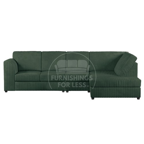 Luxor green corner sofa - green,