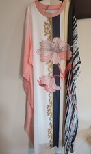 Dubai Abaya Dress Kaftan Long Maxi Pink Wedding Party Jilbab Gown Evening Eid 