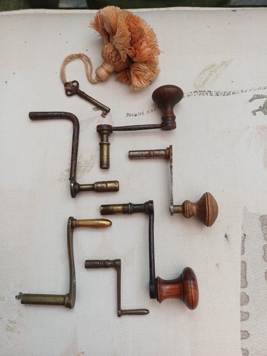 Antique longcase clock keys - antique,