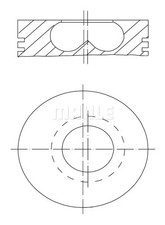 Engine piston Coated 007 04 00