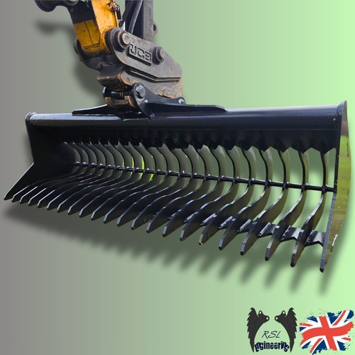 Rsl excavator rake bucket for - excavator,