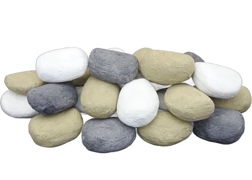 Gas fire pebbles coals ceramic - fire,