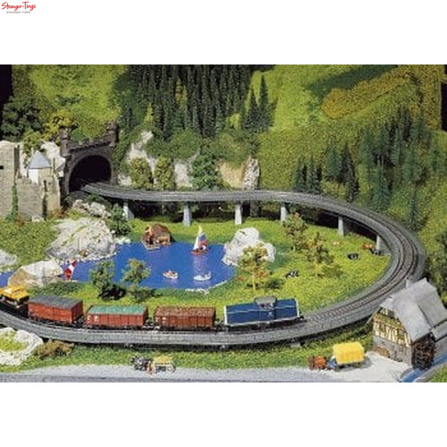 Faller and over bridge set - up,