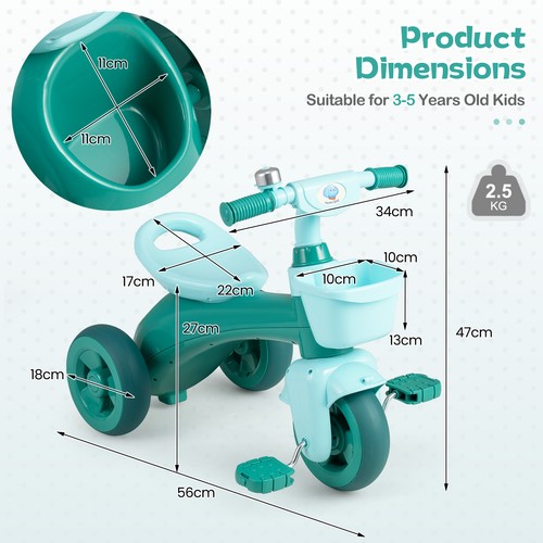 Wheel balance bike kids - 3-wheel,