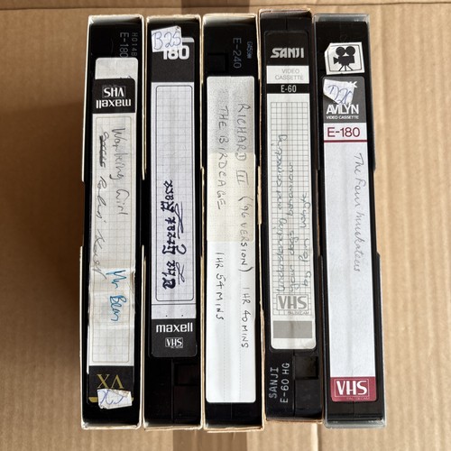 Vhs video cassette tapes - video,