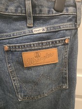 Wrangler - 13MWZ (BlueBell) W34 L28 Mens Jeans Straight Leg Blue Denim