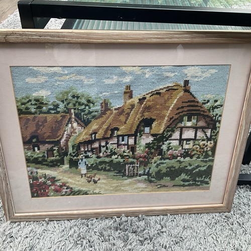 Vintage wool tapestry - tapestry, thatched