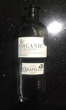 Empty Bottle Once Held Organic Extra Virgin Olive Oil
