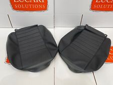 2 denim twill grey vinyl front seat base covers Fit Land Rover Defender TD5 TDCI