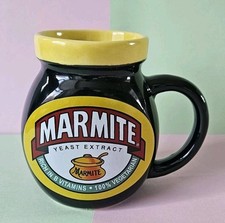 Marmite Jar Shaped Ceramic Novelty Retro Mug