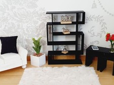 Dolls House Shelving Unit, 1:12th Scale, Miniature Shelves, Choice of Colours,