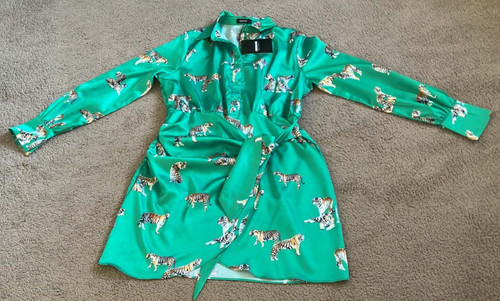 Forevayoung green kimono dress - forevayoung,