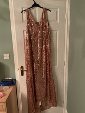 Ladies Gold Sequin Maxi